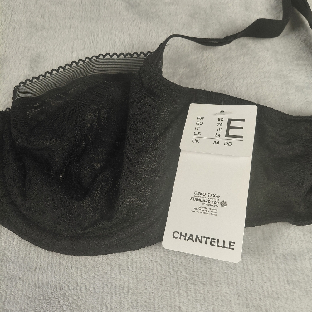 Chantelle C Jolie Demi Bra, 34 DD, Black - Picture 3 of 13